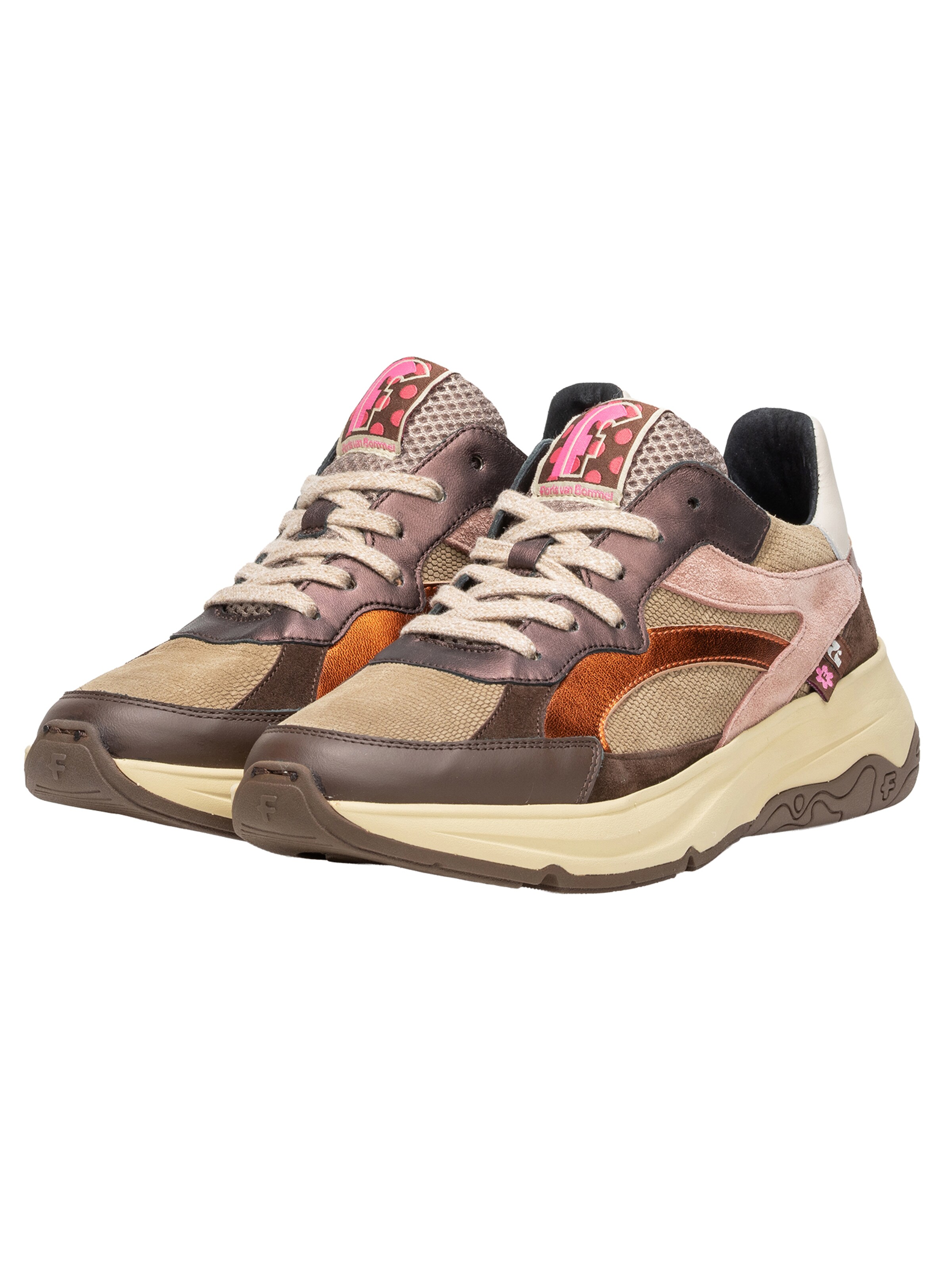 Floris van Bommel Platform trainers 'Holli 02' in Brown