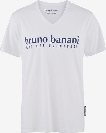 BRUNO BANANI Shirt 'Battle' in Wit: voorkant