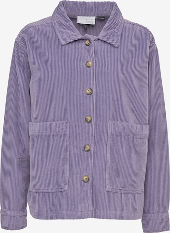 mazine Between-Season Jacket ' Naica Shacket ' in Purple: front