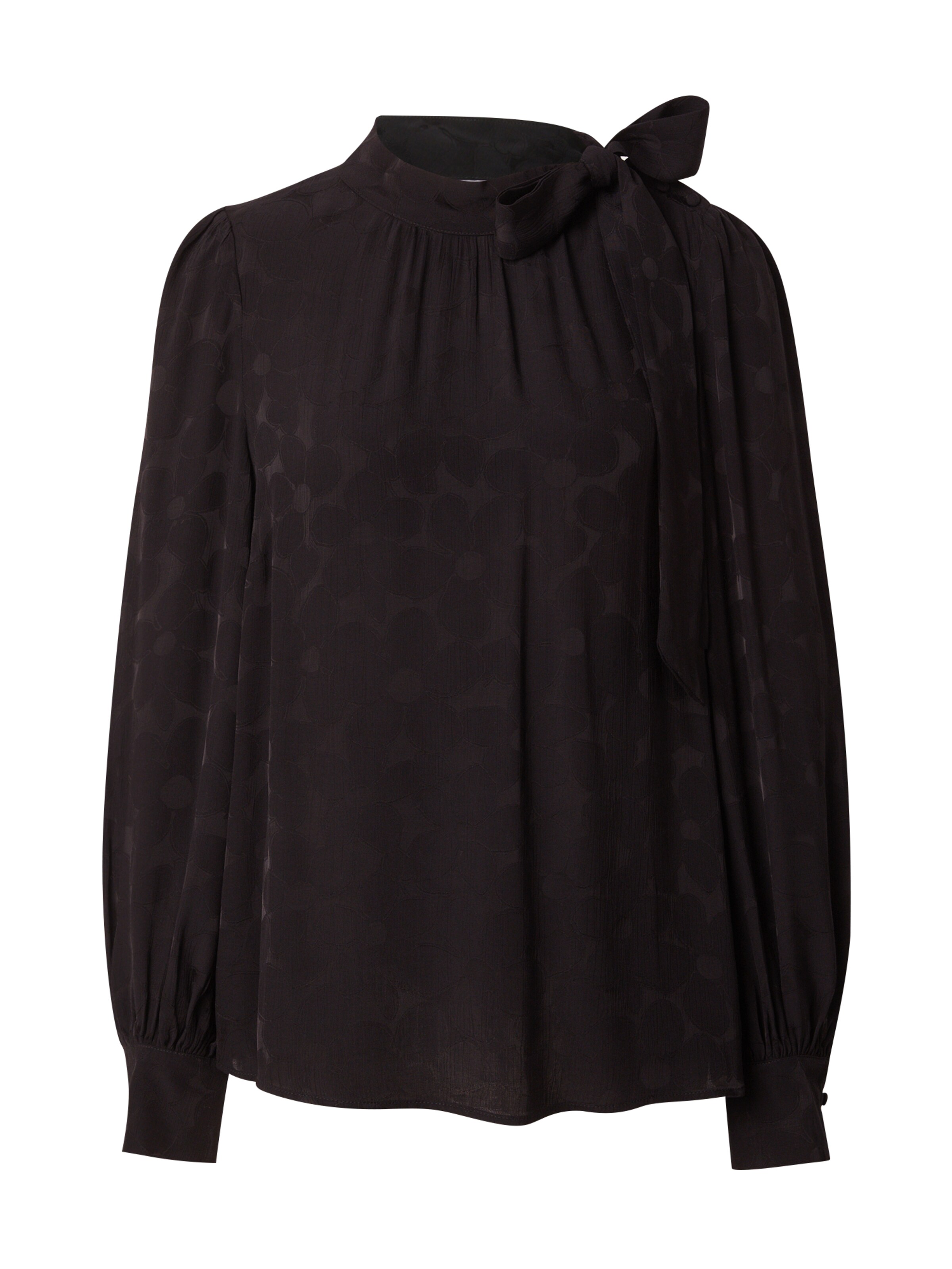 Fabienne Chapot Blouse 'Michou' in Zwart: voorkant