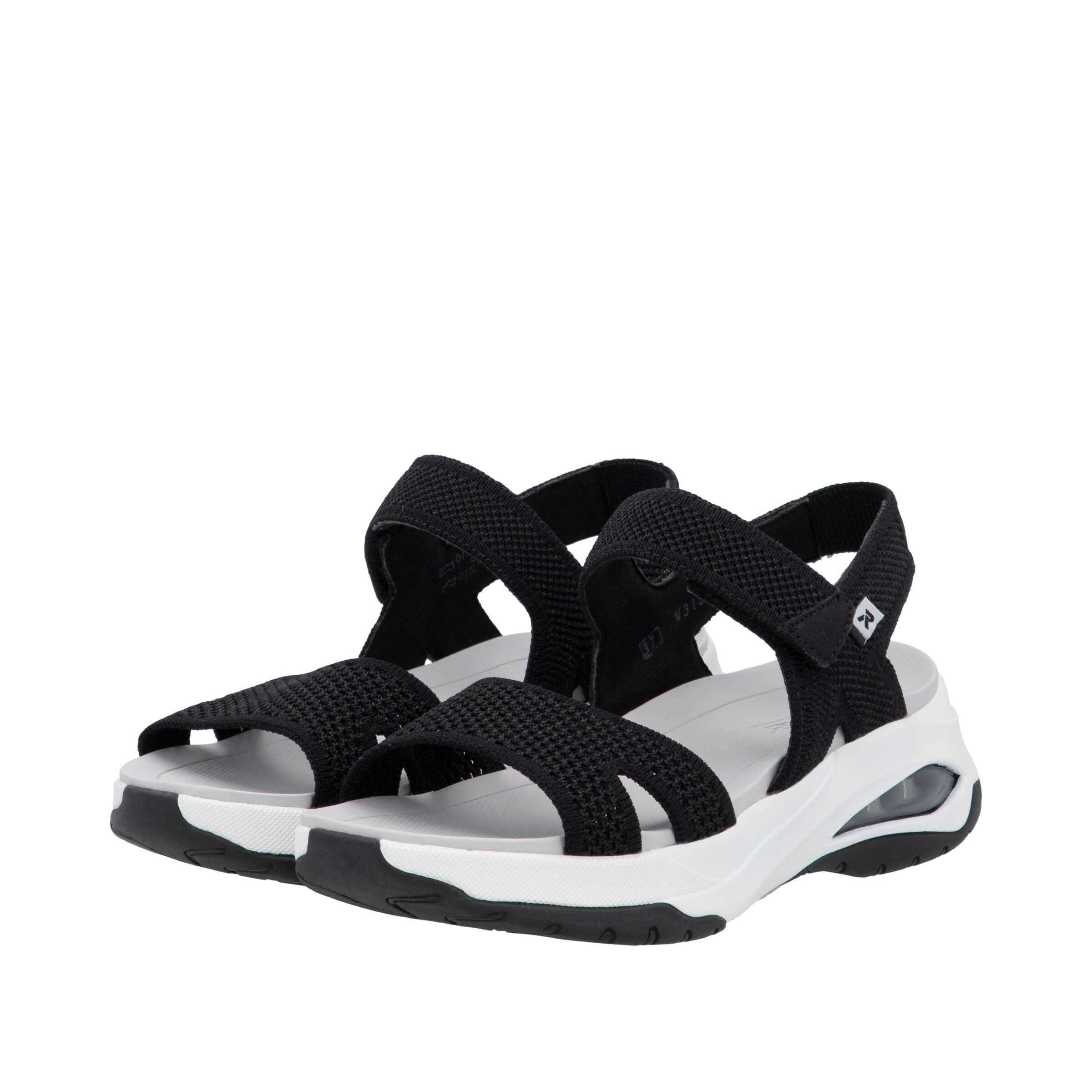 Rieker Sport Hiking Sandals in Black