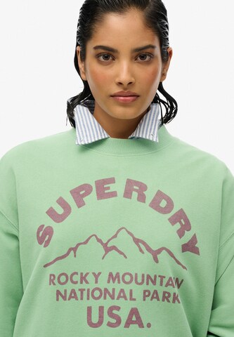 Sweat-shirt 'Lo-fi Outdoor' Superdry en vert