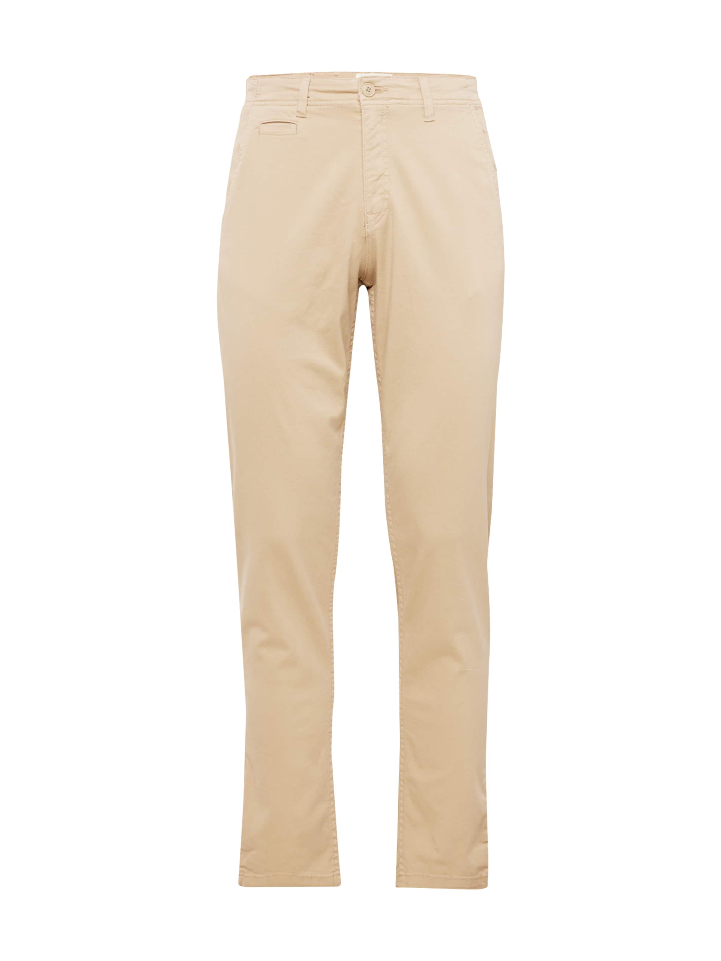 JACK & JONES Tapered Chino Pants 'JJStace JJHarlow' in Beige: front