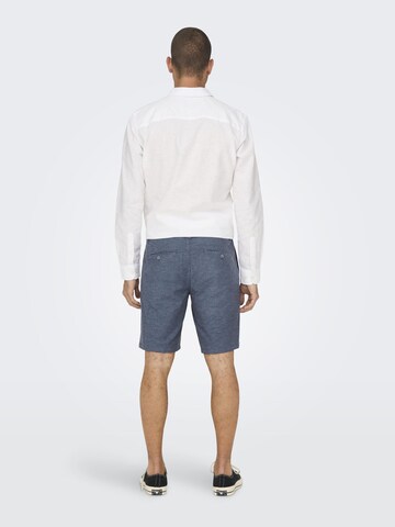 Only & Sons tavaline Chino-püksid 'Mark', värv sinine