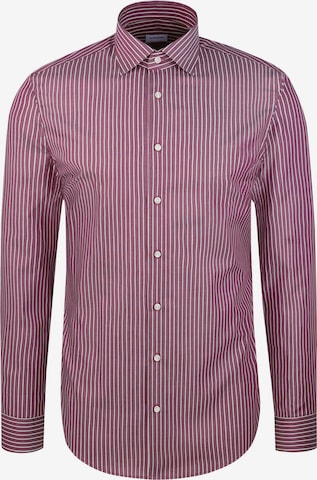 SEIDENSTICKER Slim Fit Businesshemd 'Schwarze Rose' in Lila: Vorderseite