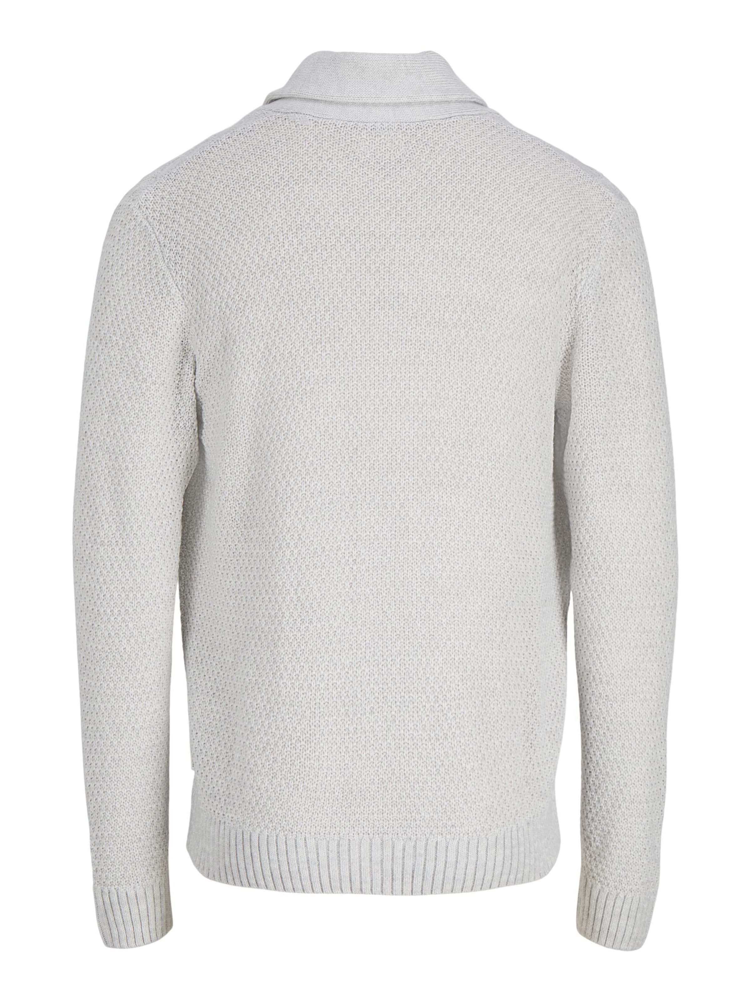 JACK & JONES Gebreid vest 'JJJames' in Wit