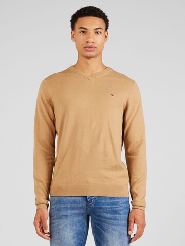 Pull-over TOMMY HILFIGER en marron : devant