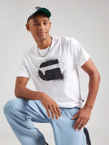 G-STAR T-Shirt in Weiß: Vorderseite