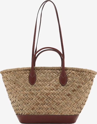 MANGO Ručna torbica 'Philip' u kestenjasto smeđa / cappuccino, Pregled proizvoda