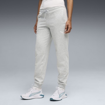 PUMA Tapered Sportbroek 'Essentials' in Grijs: voorkant