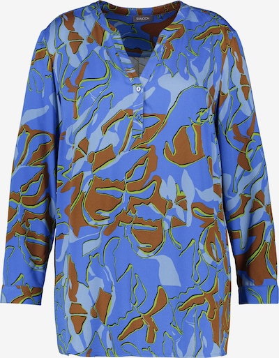 SAMOON Tunic in Blue / Light blue / Sepia / Yellow, Item view