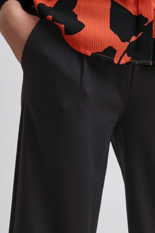 Wide Leg Pantalon à pince 'IHKate' ICHI en noir