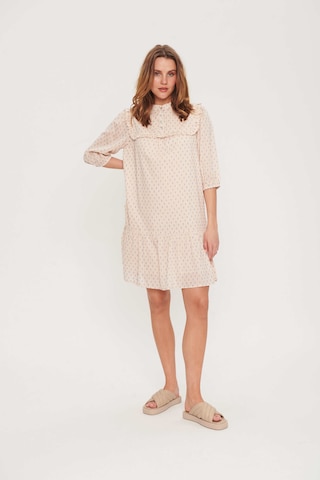 SAINT TROPEZ Dress in Beige: front