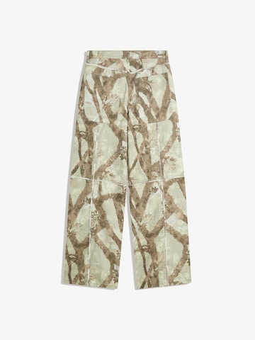 Wide Leg Jean Bershka en vert