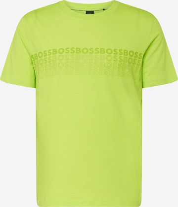 Maglietta di BOSS in verde: frontale