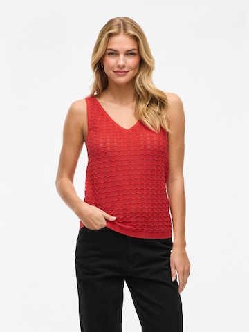 Gilet in maglia 'VIVua' di VILA in rosso: frontale