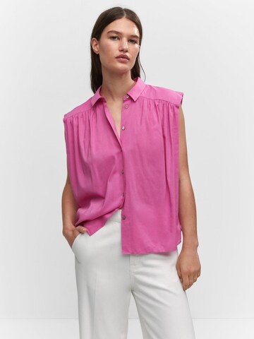 MANGO Blouse 'MORGANA' in Pink: front