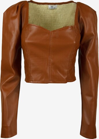 Influencer Blouse in Brown: front