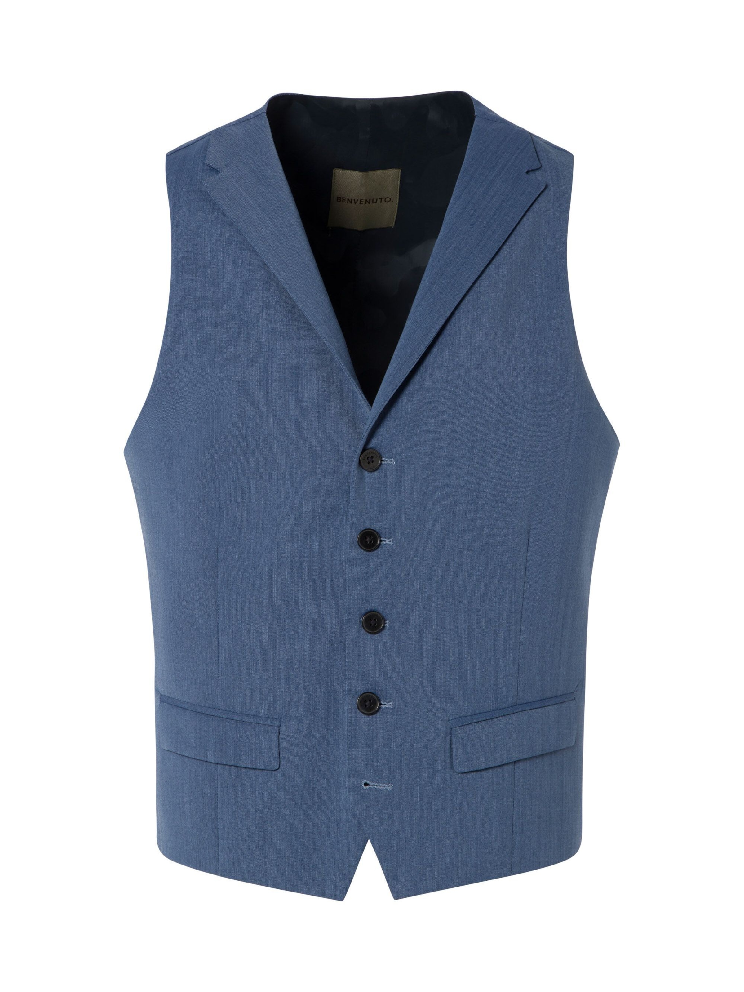 BENVENUTO Anzugweste 'Salvino' in Blau: Vorderseite