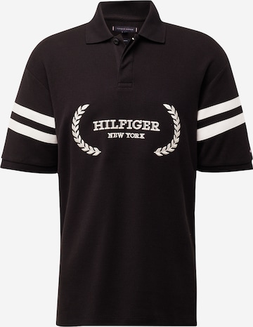 melns TOMMY HILFIGER T-Krekls: no priekšpuses