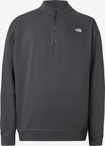 THE NORTH FACE Суичър 'ESSENTIAL' в сиво: отпред