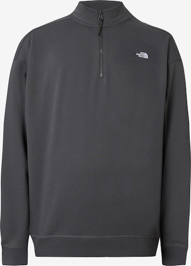 XS dydžio Megztinis be užsegimo 'ESSENTIAL' iš THE NORTH FACE, spalva – tamsiai pilka / balta, Prekių apžvalga