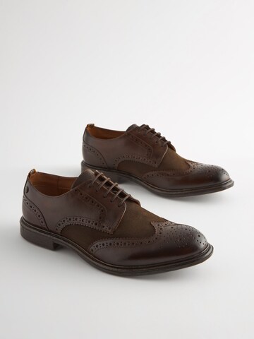 Chaussure à lacets 'Brogues' Next en marron