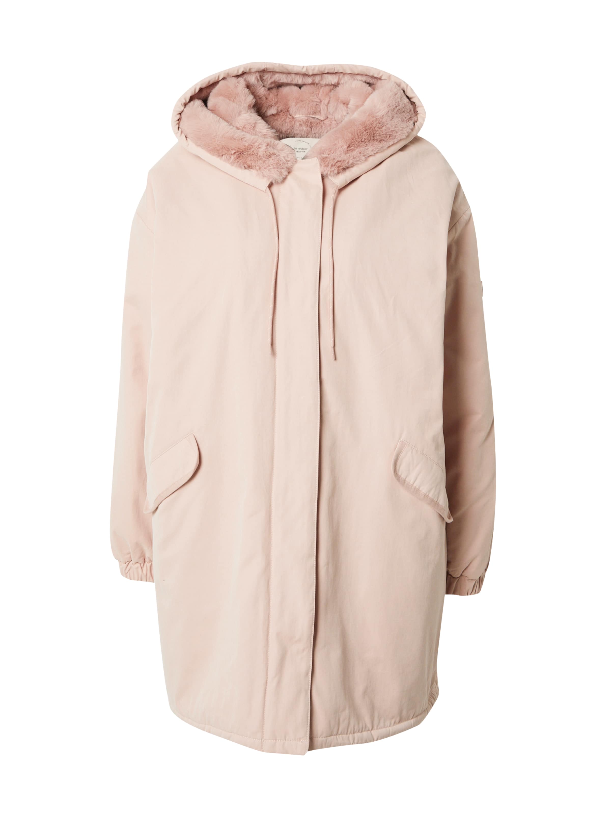 Parka de iarnă de la River Island pe roz: față