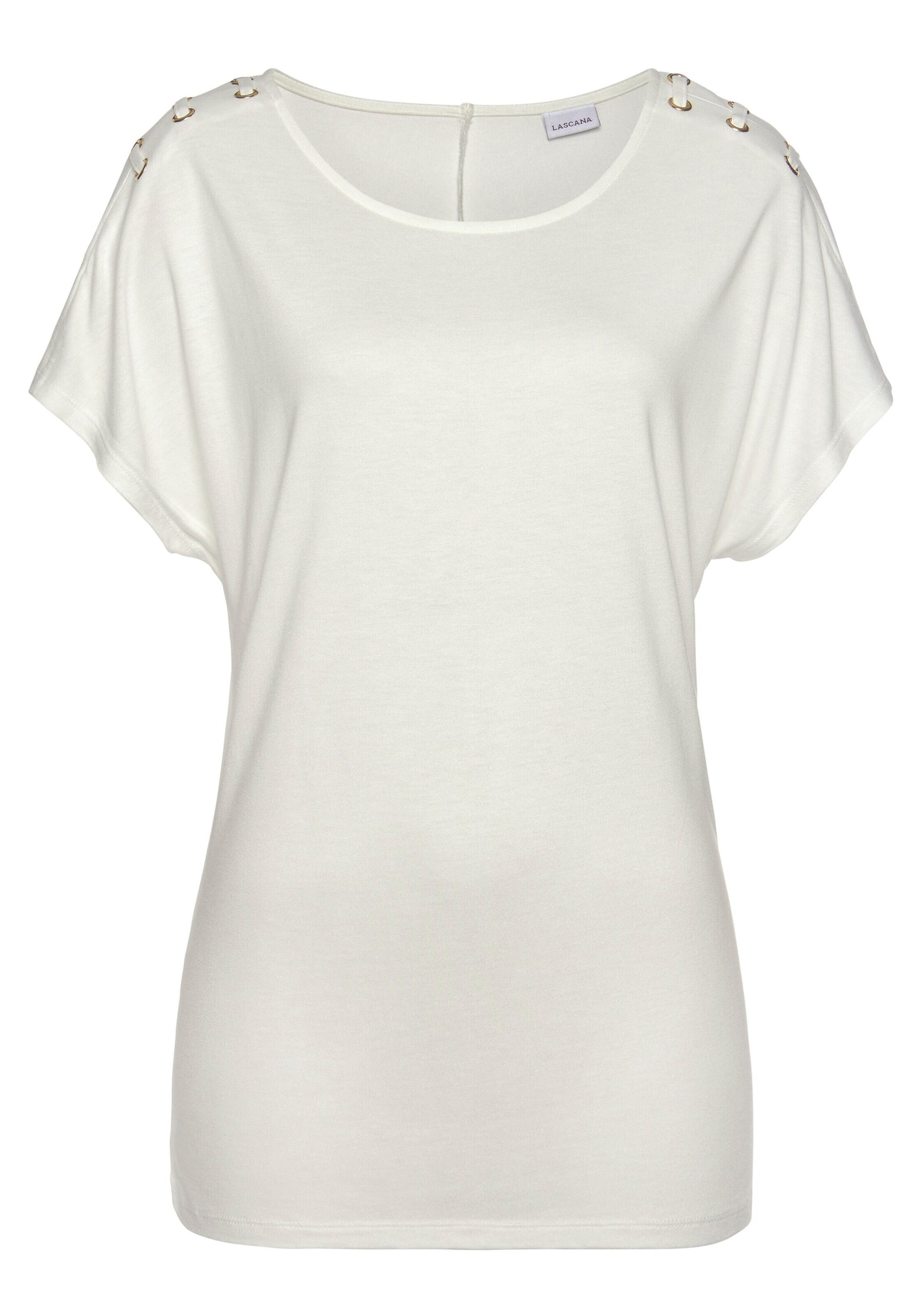 LASCANA Shirt in L in creme, Produktansicht