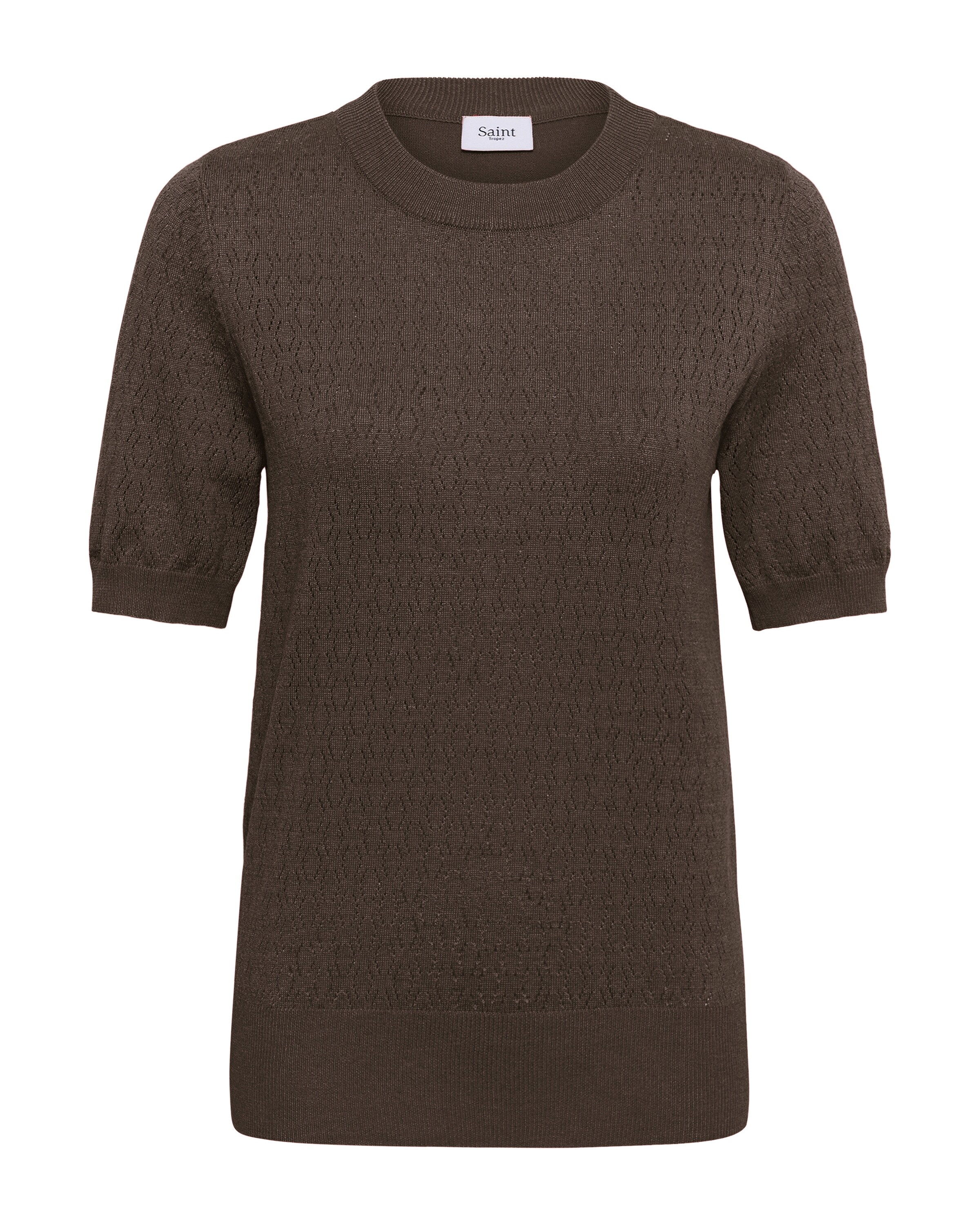 SAINT TROPEZ Pullover in Braun: Vorderseite