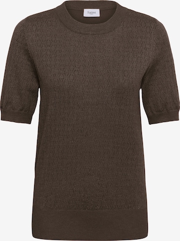 SAINT TROPEZ Pullover in Braun: Vorderseite