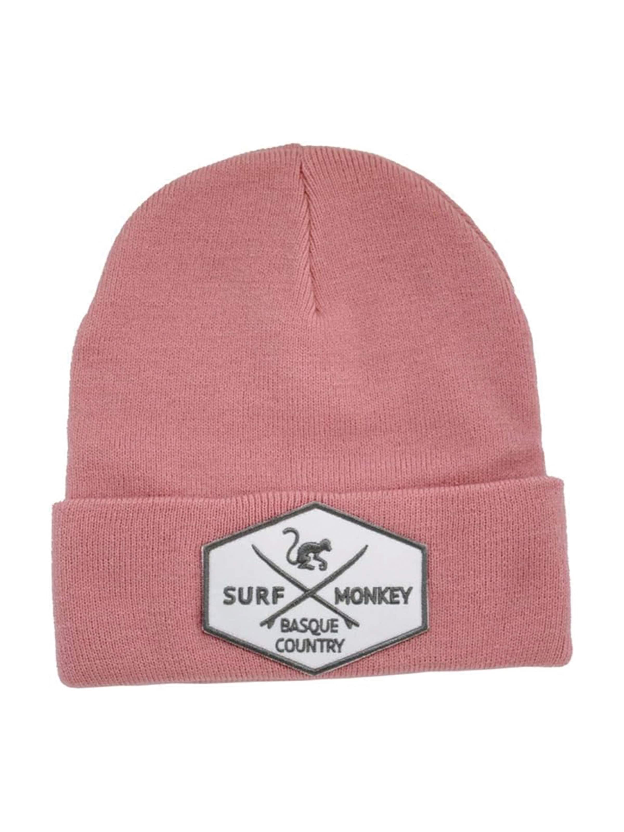 Surf Monkey Czapka w kolorze różowy: przód