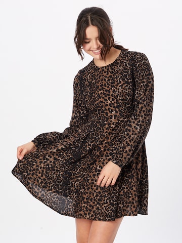 VERO MODA Рокля 'KITTIE' в кафяво: отпред