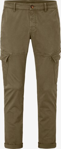 REDPOINT Tapered Cargo Pants in Green: front