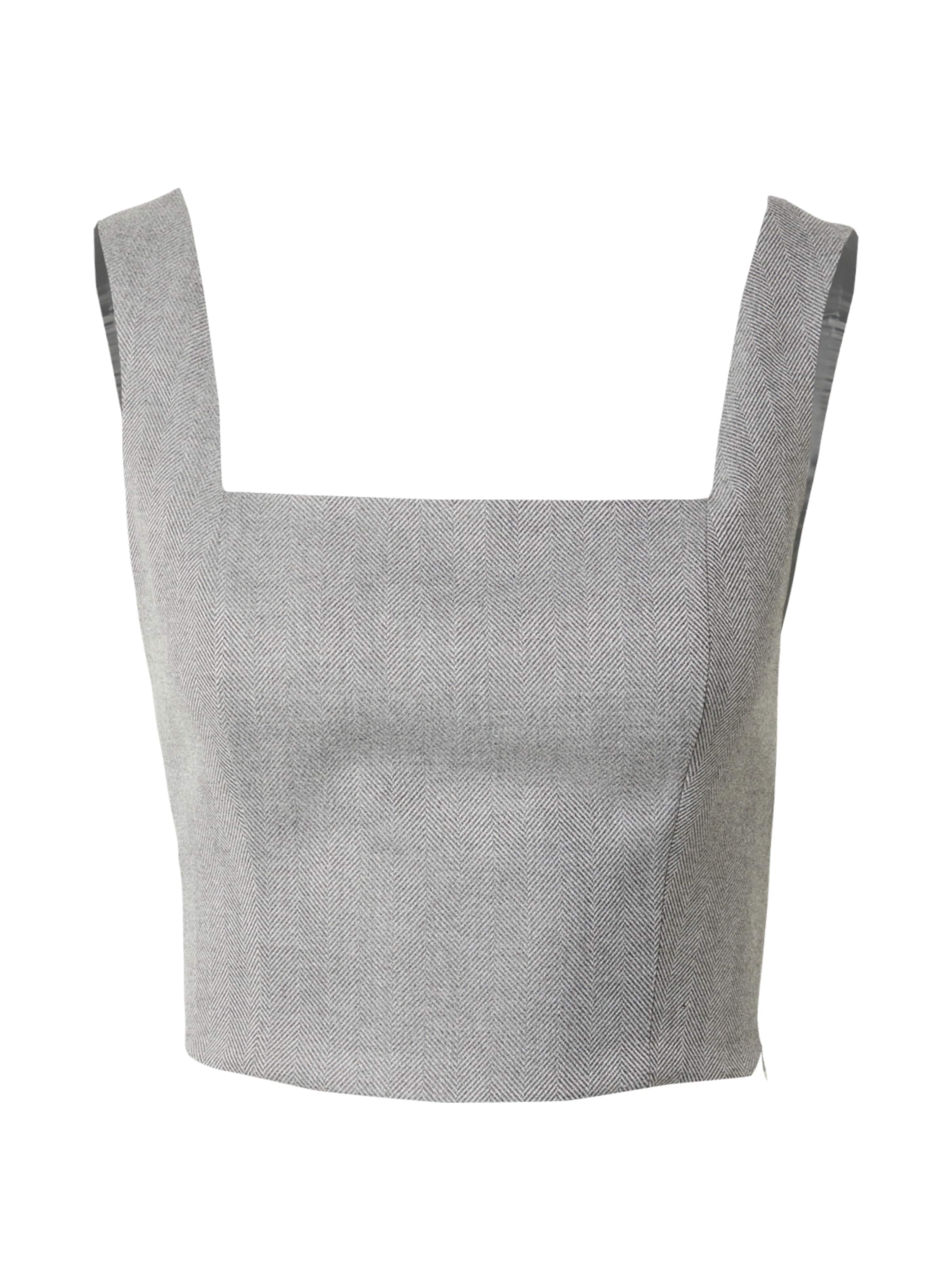 RÆRE by Lorena Rae Top 'Ida' in Grey: front