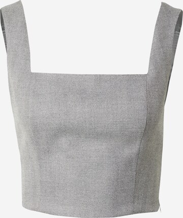 RÆRE by Lorena Rae Top 'Ida' in Grey: front