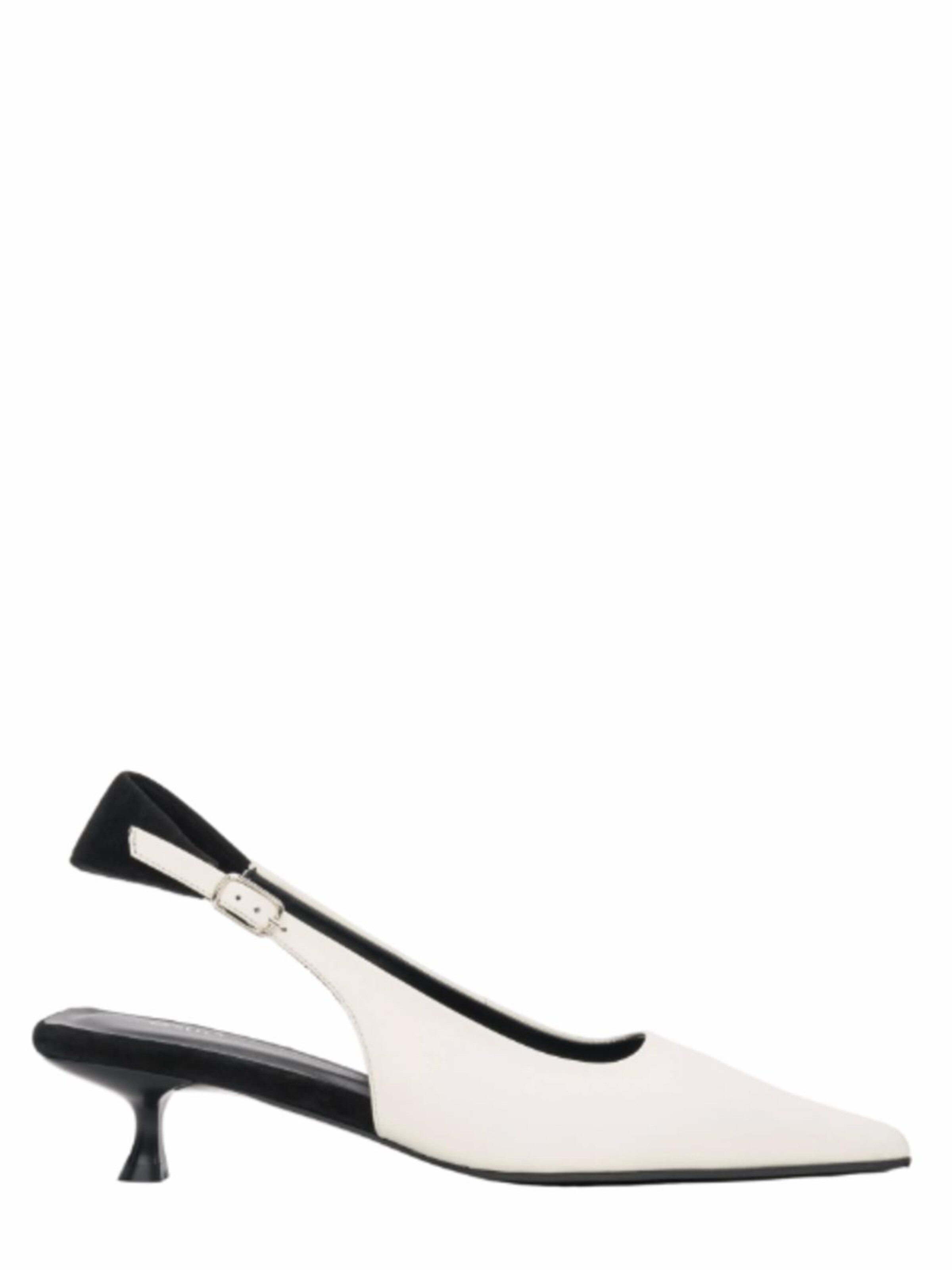 Estro - Zapatos destalonado '30-6654-1' en blanco: frente