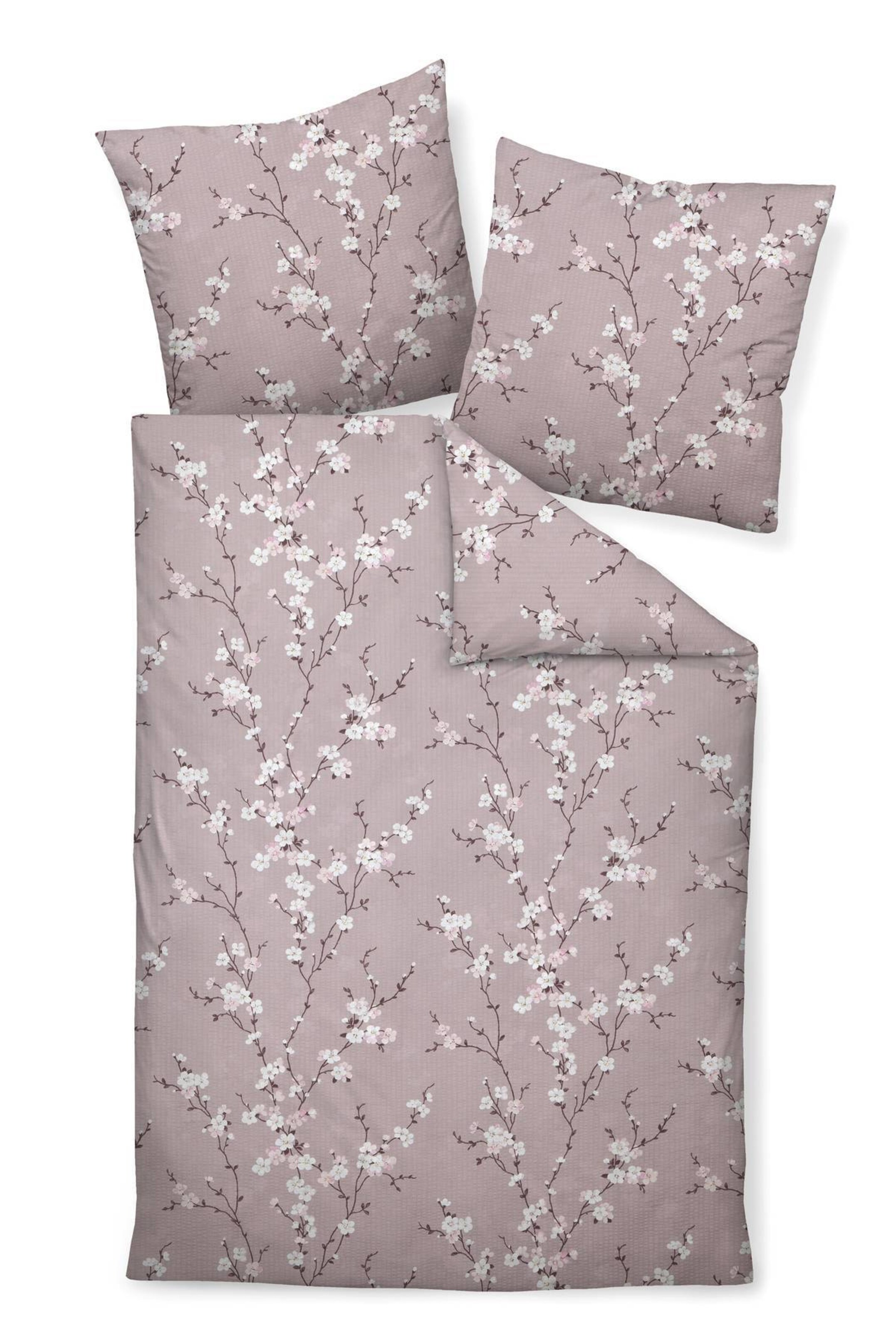 JANINE Dekbedovertrek 'Janine' in Roze: voorkant