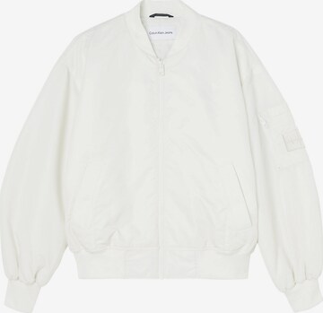 Calvin Klein Jeans Přechodná bunda – bílá: přední strana