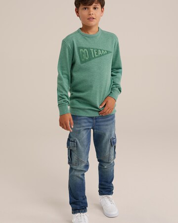 WE Fashion Tričko – zelená