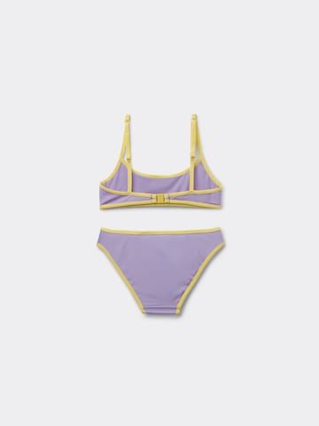CALZEDONIA Balconette Bikini 'Bicolor Piping' in Purple