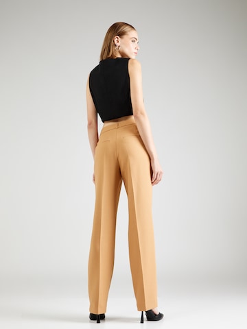 s.Oliver BLACK LABEL Regular Trousers with creases in Yellow
