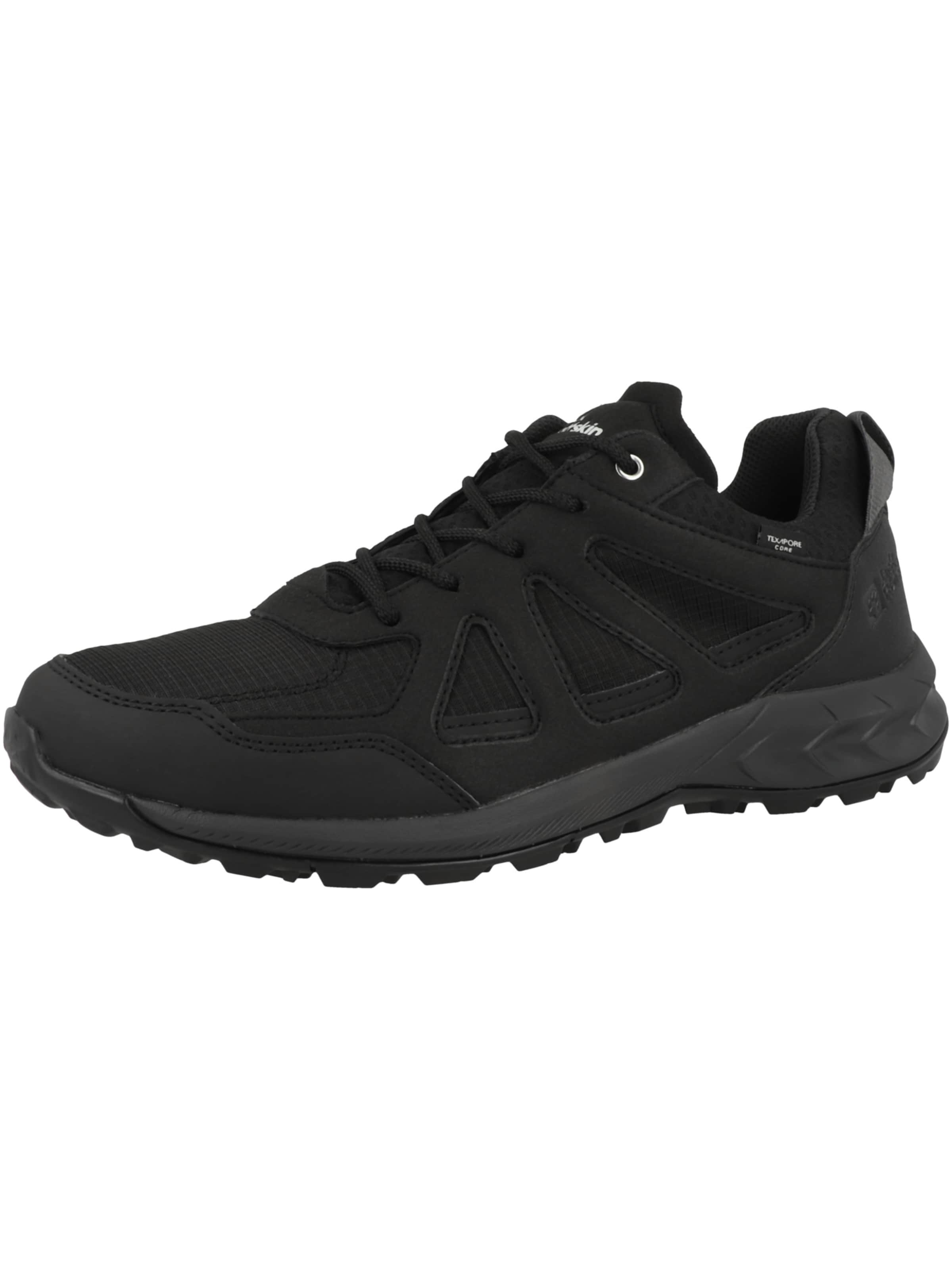 JACK WOLFSKIN Halbschuh 'Woodland 2' in Schwarz: Vorderseite