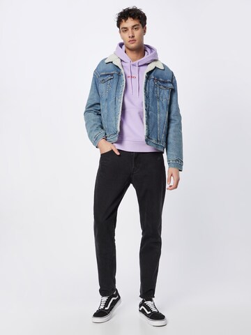 LEVI'S ® - Sweatshirt 'Relaxed Baby Tab Hoodie' em roxo