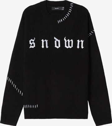 Pull-over Bershka en noir : devant