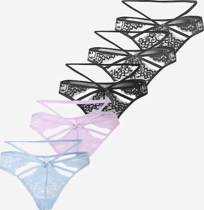 XS dydžio Siaurikės 'Wera' iš Hunkemöller, spalva – šviesiai mėlyna / slyvų spalva / juoda, Prekių apžvalga