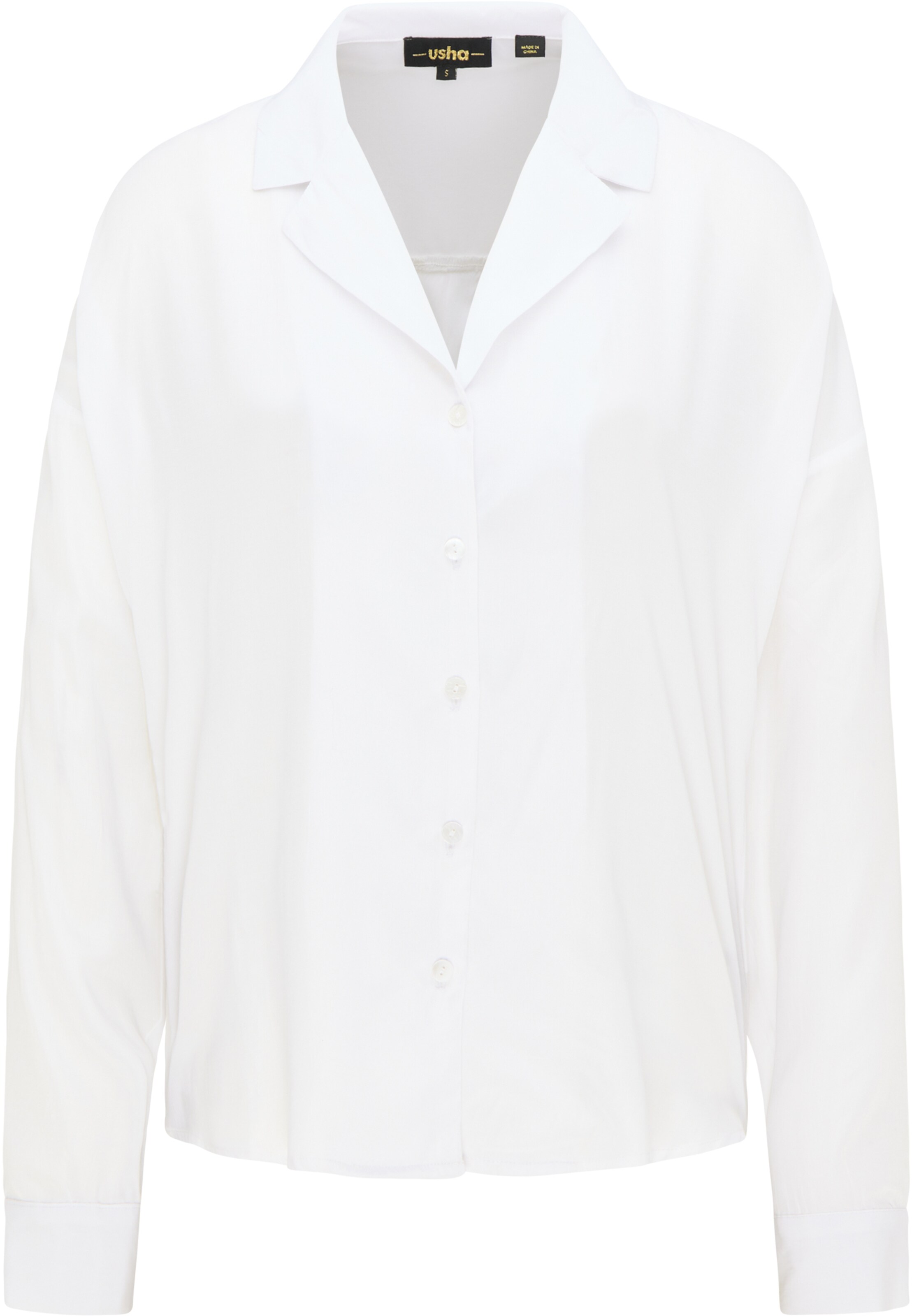 Frauen Große Größen usha BLACK LABEL Bluse in Weiß - OK59223 Frauen Große Größen usha BLACK LABEL Bluse in Weiß - OK59223