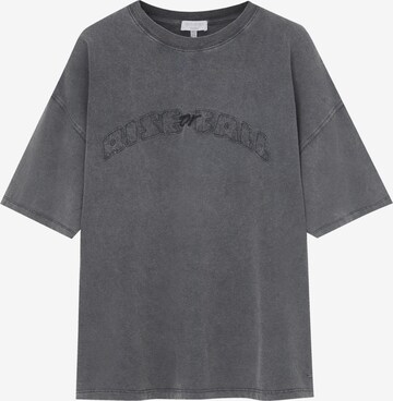 T-shirt Pull&Bear en gris : devant