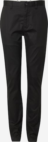 REPLAY Slim fit Chino Pants in Black: front