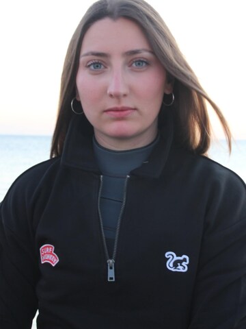 Sweat-shirt Surf Monkey en noir